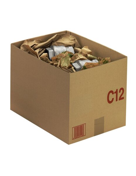 (lot  20 caisses) caisse carton palettisable c avec couvercle 400 x 300 x 150 mm