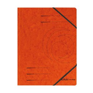 Lot de 5 Chemises à élastiques Easyorga A4 carton colorspan Orange HERLITZ