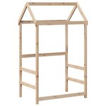 vidaXL Ensemble de lit et de banc avec toit 75x190 cm bois pin massif
