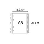 Intercalaires Imprimés Alphabétiques Pp Recyclé Gris A-z (alphabet Allemand) - 24 Positions - A5 - Gris - X 25 - Exacompta
