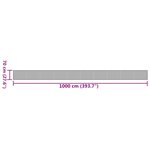 vidaXL Tapis rectangulaire marron foncé 70x1000 cm bambou