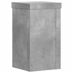 vidaXL Supports pour plantes 2 Pièces gris béton bois d'ingénierie
