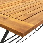 vidaXL Mobilier à dîner d'extérieur pliable 7 Pièces Bois d'acacia solide