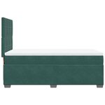 vidaXL Sommier à lattes de lit avec matelas Vert foncé 90x190 cm