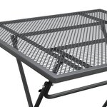 vidaXL Mobilier à dîner de jardin 3 Pièces Maille Métal Anthracite