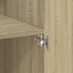 vidaXL Buffet haut chêne sonoma 70x42 5x185 cm bois d'ingénierie