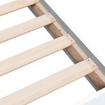 vidaXL Cadre de lit blanc 90x190 cm bois d'ingénierie