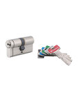 THIRARD - Cylindre de serrure double entrée T2  30x30mm  nickel  anti-arrachement  anti-perçage  5 clés SANS Fonction urgence