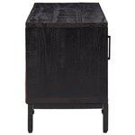 vidaXL Meuble TV Noir 90x30x40 cm Bois de pin massif