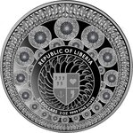 Pièce de monnaie en Argent 25 Dollars g 62.2 (2 oz) Millésime 2024 Floral Clock HOROLOGIUM FLORAE