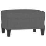 vidaXL Ensemble de canapés 3 Pièces avec coussins Gris foncé Tissu