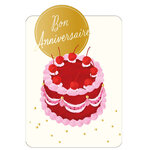 Carte de Vœux Thème Anniversaire Party Time - Plusieurs Styles - Bon Anniversaire - Blanc - Draeger
