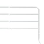vidaXL Barrière de sécurité de lit d'enfant Blanc (76-137)x55 cm Fer