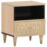 vidaXL Tables de chevet 2 Pièces 40x33x46 cm Bois de manguier solide