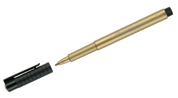 Stylo feutre à encre de chine pigmentée PITT artist pen 1,5 mm Or FABER-CASTELL