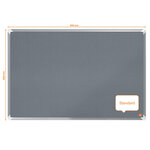 Nobo tableau d'affichage en feutre premium plus 90x60 cm gris