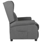 vidaXL Fauteuil inclinable Gris clair Tissu