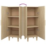 vidaXL Buffet Chêne sonoma 34 5x34x90 cm Bois d'ingénierie