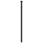 vidaXL Tête de lit métal noir 75 cm