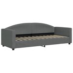 vidaXL Lit de repos gris foncé 80x200 cm tissu