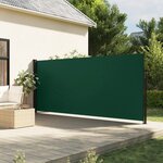 vidaXL Auvent latéral rétractable vert foncé 170x300 cm