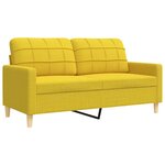 vidaXL Ensemble de canapés 3 Pièces repose-pied et coussins décoratifs