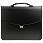 EXACOMPTA Valisette noire EXABAG avec poignée, 2 compartiments , Clip détachable pour clé USB