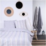 Parure de lit Bleu 220 x 240 cm