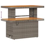 Ensemble de canapé de jardin vidaXL 12 pièces avec coussins gris en rotin