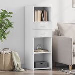 vidaXL Buffet haut blanc 40x42 5x124 cm bois d'ingénierie