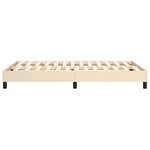 vidaXL Cadre de lit sans matelas crème 120x200 cm tissu