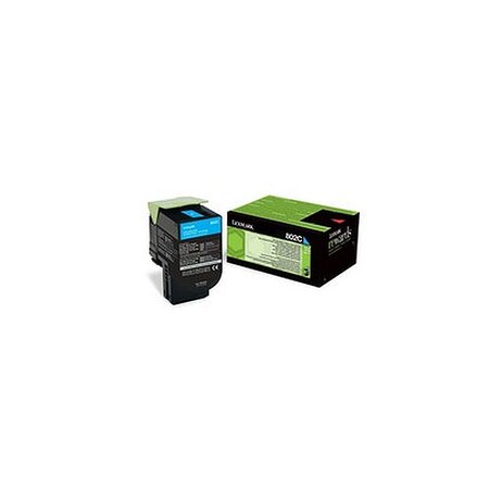 Lexmark 802 toner cyan 80c20c0