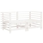 vidaXL Canapés d'angle de jardin 2 Pièces blanc bois de pin massif