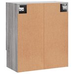vidaXL Armoire murale sonoma gris 60x31x70 cm bois d'ingénierie