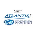 Stylo Roller ATLANTIS GEL Pte Moy. 0,7mm Rouge BIC