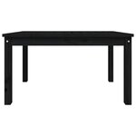 vidaXL Table de jardin noir 82 5x50 5x45 cm bois massif de pin