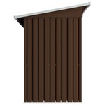 vidaXL Abri de stockage pour jardin Marron 194x121x181 cm Acier