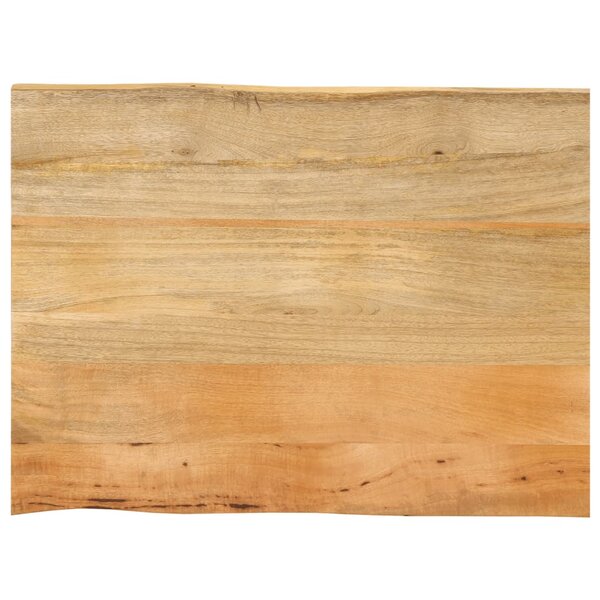 vidaXL Dessus de table 70x60x3 8 cm bord vivant bois massif manguier