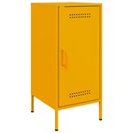 vidaXL Buffet jaune moutarde 36x39x79 cm acier laminé à froid
