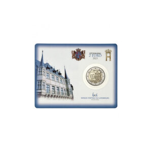 2 euros commémorative Luxembourg 2023 - Chambres des députés coincard BU.