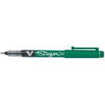 Stylo feutre v sign pen pointe moyenne 0 6 mm vert x 12 pilot