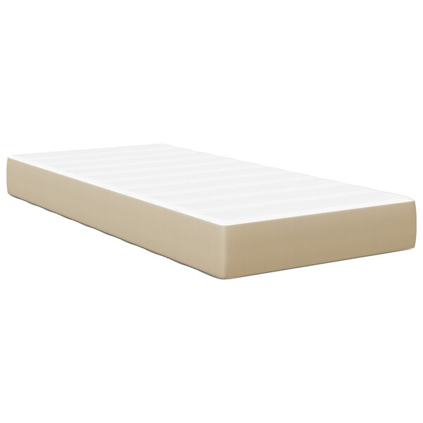 Matelas à ressorts ensachés vidaXL Vert clair Gris Moyen 80x200x20 cm Tissu