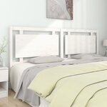 vidaXL Tête de lit Blanc 205 5x4x100 cm Bois massif de pin