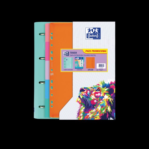 LOT de 10 Oxford Europeanbinder Oxftch A4+Te Sb+Sep Sur – Classeur format A4 – Comprend intercalaires et poche – Idéal pour organiser des documents