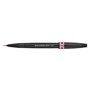 Pentelarts stylo pinceau sign pen artist  rouge pentel arts