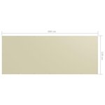 vidaXL Écran de balcon Crème 120x300 cm Tissu Oxford