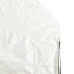 vidaXL Belvédère avec toit blanc 15 61x4 08x3 22 m polyéthylène