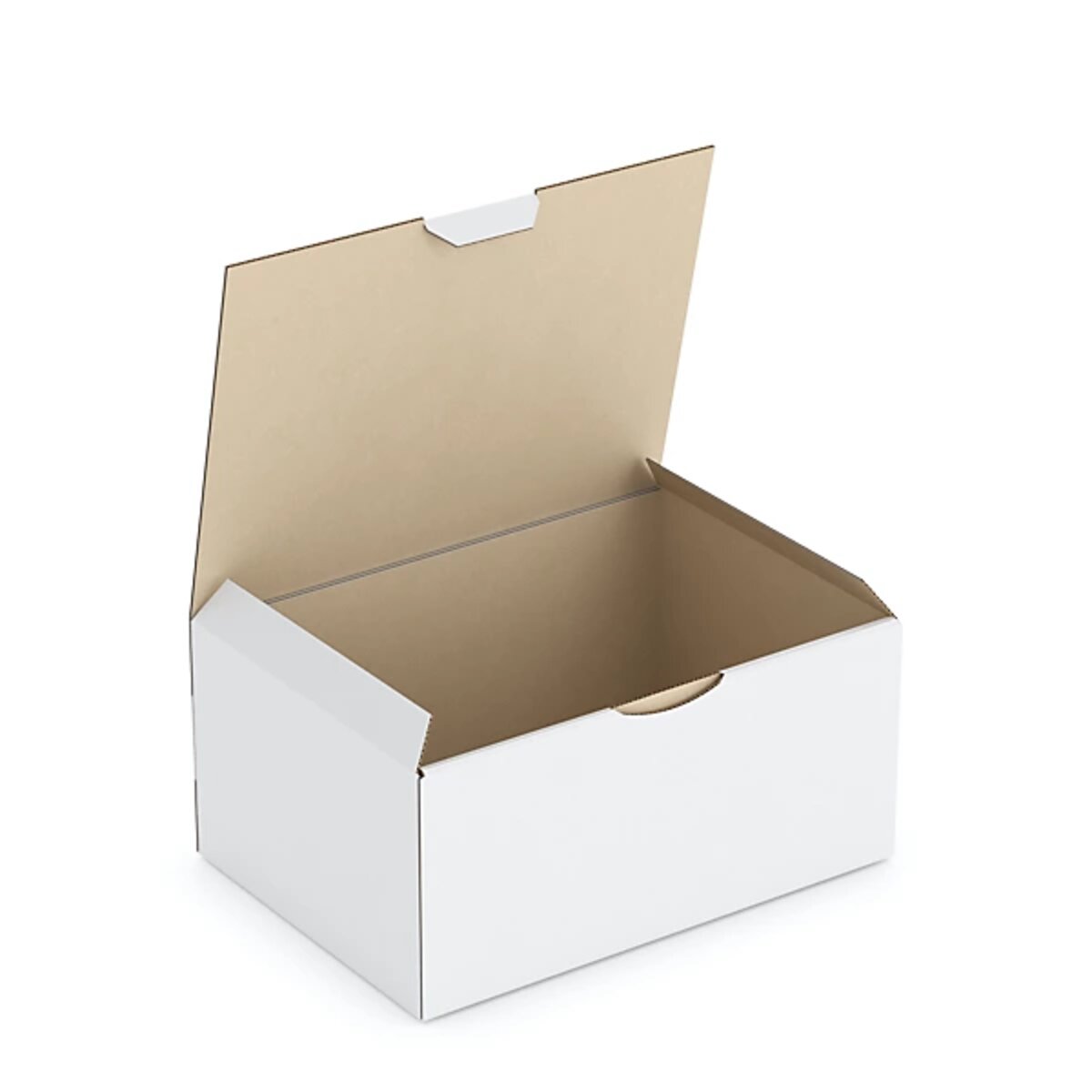 Lot de 2 boîtes de rangement carton blanches - l21xp26xh15 cm - La Poste