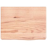 vidaXL Étagère murale marron clair bois chêne massif traité