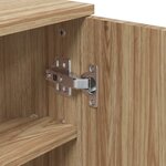 vidaXL Armoire de bain à miroir d'angle chêne 30x24x60 cm